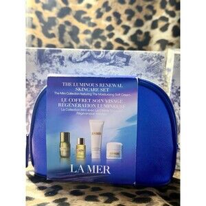 La Mer The Luminous Renewal Skincare Set - 4 Piece with Travel Bag